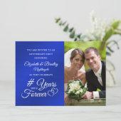 Jubiläum des Saphir-Jubiläums Hört JAHRE IN DEN FU Einladung (Stehend Vorderseite)