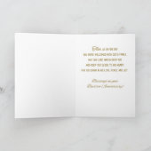 Jubiläum des Taufgolds Karte (Innenseite)