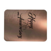 Jubiläum des traditionellen Kupfers Magnet (Horizontal)