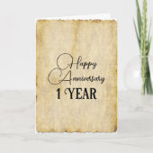 Jubiläum des traditionellen Papiers Karte (Vorderseite)