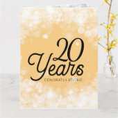 Jubiläum des universellen Mitarbeiters von Bokeh Karte (Gelbe Blume)