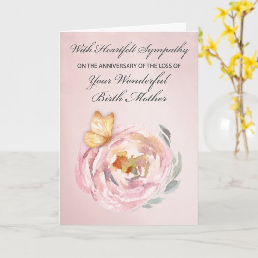 Jubiläum des Verlustes der Rose der Mutterschmette Karte (Gelbe Blume)