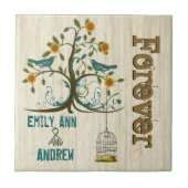 Jubiläum des Vogelkäfig-Holzkörnbaums Fliese (Vorderseite)