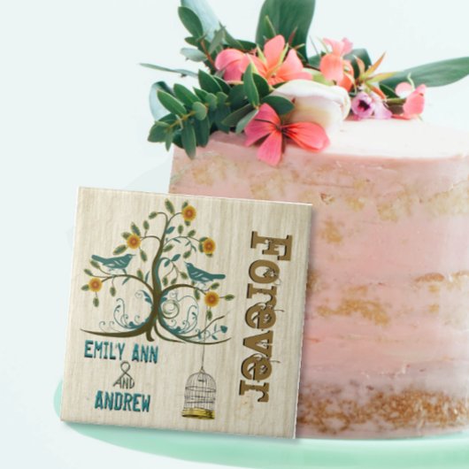 Jubiläum des Vogelkäfig-Holzkörnbaums Fliese