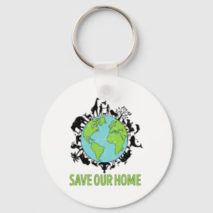 Jubiläum des Zuhause Animals Earth Day Planet gere Schlüsselanhänger