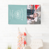 Jubiläum Diamantenherz personalisiertes Foto Banner (Insitu)