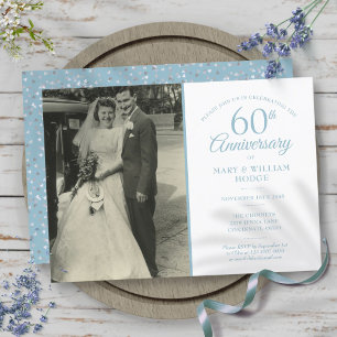 Jubiläum Diamond Confetti Wedding Foto Einladung