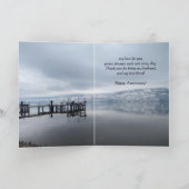 Jubiläum Ehemann & Friend Friedlicher See Dock Karte (Innenseite)