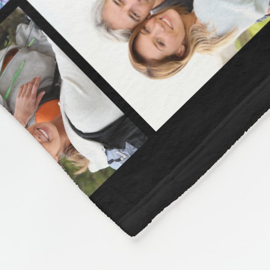 Jubiläum Einfaches Script 59 Foto Collage Fleecedecke (Ecke)