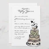 Jubiläum Einladung (Vorne/Hinten)