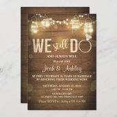 Jubiläum Einladung Rustic Vow Renewal Party (Vorne/Hinten)