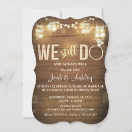 Jubiläum Einladung Rustic Vow Renewal Party