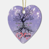 Jubiläum | Einzigartige Geschenkidee Keramik Ornament (Links)