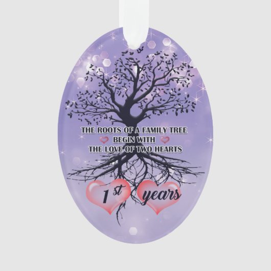 Jubiläum | Einzigartige Geschenkidee Ornament (Vorderseite)