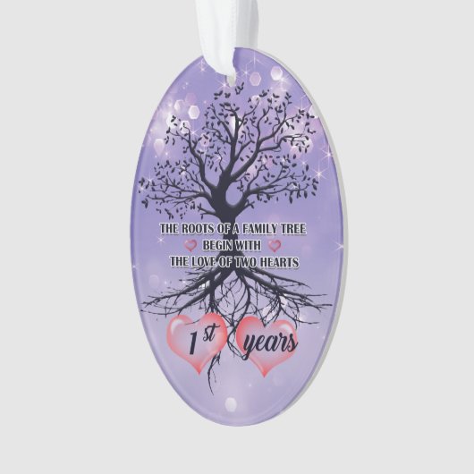 Jubiläum | Einzigartige Geschenkidee Ornament (Vorderseite)