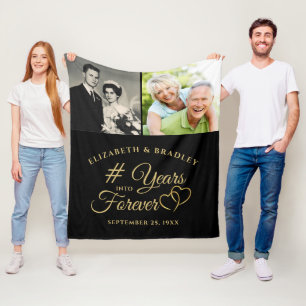 Jubiläum Elegant Years in Forever 2 Fotos Fleecedecke