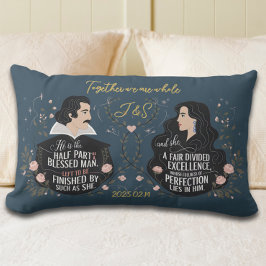 Jubiläum Elegante Monogram Märchenangebot Lendenkissen