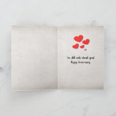 Jubiläum Erdnüsse Liebe Karte (Innenseite)