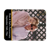 Jubiläum Erinnerung Foto Magnet (Horizontal)