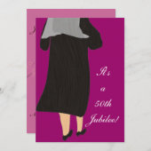 Jubiläum-Feier-Einladung 3 der Nonnen-50. Einladung (Vorne/Hinten)