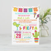 Jubiläum Fiesta Einladung - weiß (Stehend Vorderseite)