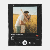 Jubiläum Foto Album Cover | Modernes Design Fleecedecke (Vorderseite)