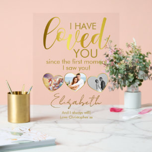 Jubiläum Foto Collage Herz Acrylschild