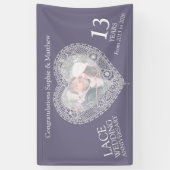 Jubiläum-Foto-Herzbanner Banner (Vertikal)