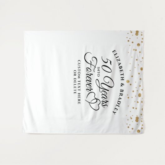 Jubiläum Foto Hintergrund 50 Jahre in ewig Wandteppich (Vorderseite (Horizontal))