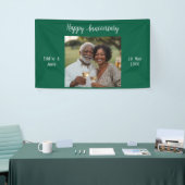 Jubiläum Foto Modern Banner Green (Messeveranstaltung)