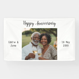 Jubiläum Foto Modern Banner White