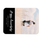 Jubiläum Foto moderne stilvolle Hochzeit Magnet (Horizontal)