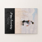 Jubiläum Foto moderne stilvolle Hochzeit Puzzle (Horizontal)