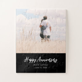 Jubiläum Foto moderne stilvolle Hochzeit Puzzle