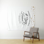 Jubiläum Foto Op Backdrop # Jahre in Forever Wandteppich (Beispiel (Horizontal))