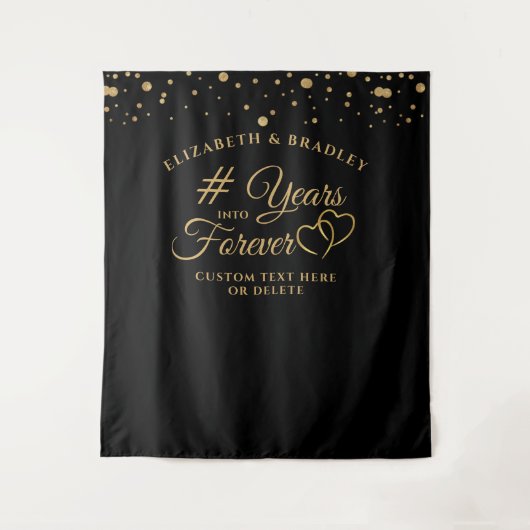 Jubiläum Foto Op Hintergrund Jahre in ewig Wandteppich (Vorderseite)