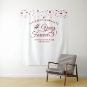 Jubiläum Foto Op Hintergrund Jahre in ewig Wandteppich (Beispiel)