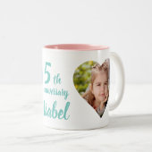 Jubiläum Foto Tasse (VorderseiteRechts)