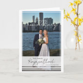 Jubiläum Foto und Wünsche geklappte Grußkarte Karte (Gelbe Blume)