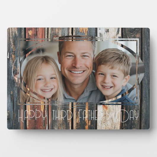 Jubiläum Foto Väter Tag1 Fotoplatte (Vorderseite)