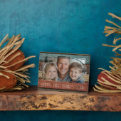 Jubiläum Foto Väter Tag aus Holz Fotoplatte (Seite)