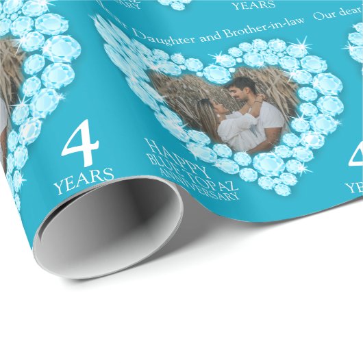 Jubiläum-Foto-Verpackung Geschenkpapier (Rolleneckpunkt)