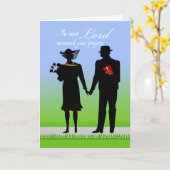 Jubiläum für ein paar, Christliche Themen Karte (Gelbe Blume)