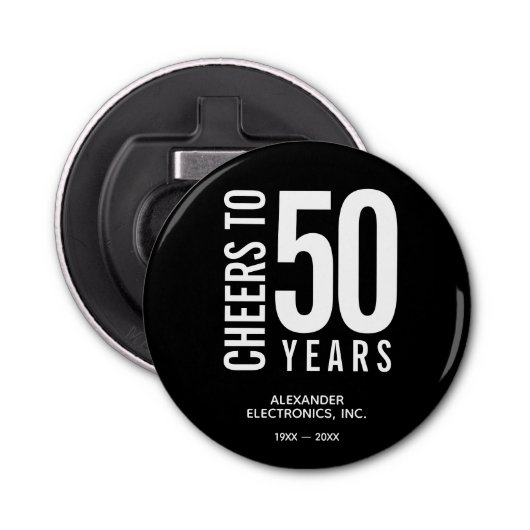 Jubiläum für Jahre im Geschäftsjahr Flaschenöffner (Vorderseite)