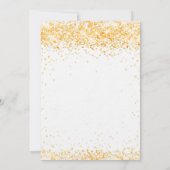 Jubiläum Glitzer Einladung (Rückseite)