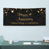 Jubiläum Gold inszeniert Text und Farbe Banner (Messe)