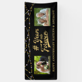 Jubiläum Gold Lights Foto JAHRE IN FEIER Banner (Vertikal)