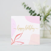 Jubiläum Gold rosa Marmor (Stehend Vorderseite)