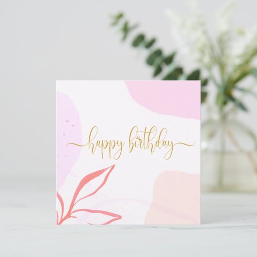 Jubiläum Gold rosa Marmor (Stehend Vorderseite)