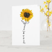 Jubiläum Herz Sonnenblume Karte (Gelbe Blume)